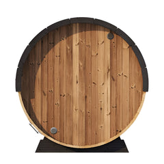 SaunaLife EE8G 6-Person Barrel Sauna Glass Front