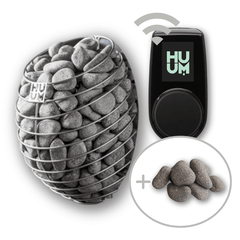 HUUM Drop Electric Sauna Heater Package 4.5-9kW | UKU Wi-Fi | Stones Included | Made in Estonia