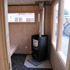 Harvia M3 BK 16.5kW Wood Burning Sauna Stove Package | Chimney Kit Included | Made in Finland
