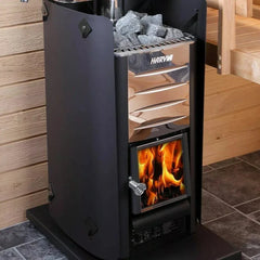 Harvia M3 BK 16.5kW Wood Burning Sauna Stove Package | Chimney Kit Included | Made in Finland