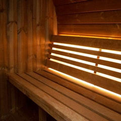 SaunaLife EE8G 6-Person Barrel Sauna Glass Front