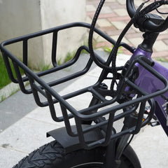 Large A7/D52.0/D52.020" Front Basket – installed on Himiway e-bike front rack