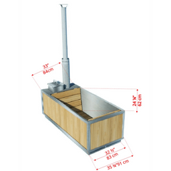 Dundalk LeisureCraft Starlight Wood-Burning Outdoor Hot Tub – 233 Gal | No Electricity | Canadian Timber