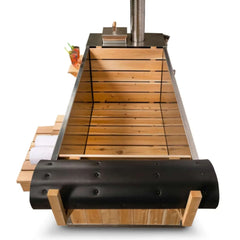 Dundalk LeisureCraft Starlight Wood-Burning Outdoor Hot Tub – 233 Gal | No Electricity | Canadian Timber