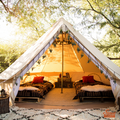 Stout Tent Pro Series – 16 ft Luxury Canvas Bell Tent Double Door