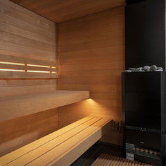 SaunaLife G6 5-Person Pre-Assembled Outdoor Sauna Glass Front