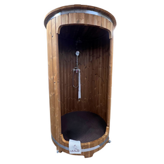 SaunaLife R3 Outdoor Barrel Shower Dual-Head Nordic