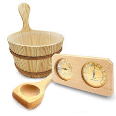 SaunaLife Wooden Sauna Accessory Set