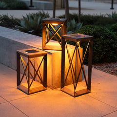 Les Jardins Soho Solar Outdoor LED Lantern