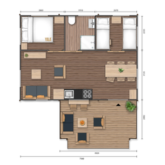 YALA Dreamer 40 Luxury Canvas Glamping Lodge | 2-Bedroom | 4–6 Guests | Roll-Up Walls