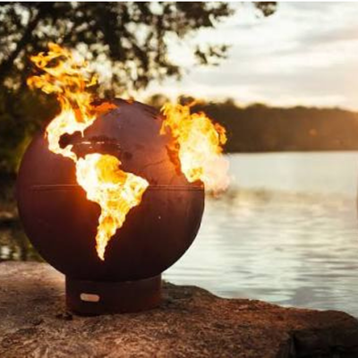 Fire Pit Art Third Rock Sculptural Fire Pit – TR