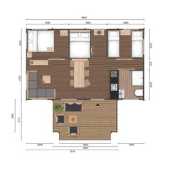 YALA Dreamer 49 Luxury Canvas Glamping Lodge | 2-Bed + Box Bed | 6–8 Guests | Roll-Up Walls