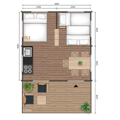 YALA Comet 20 Luxury Canvas Glamping Lodge | 2–5 Guests | Flexible Layout | Resort-Ready