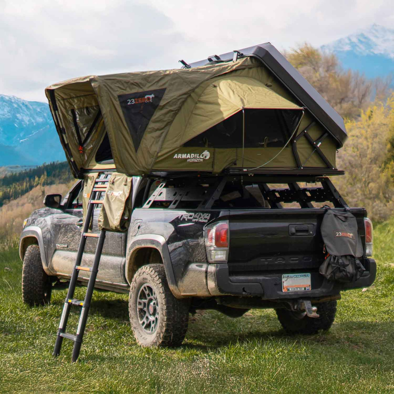 23ZERO – Armadillo Horizon 3 Hardshell Rooftop Tent  (Left Open Only) 230HSARMH3L