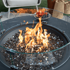 Elementi Plus Nimes Round Concrete Fire Table 60K BTU – OFG414DG