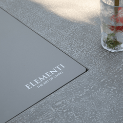 Elementi Plus Riviera 60" Rectangular Concrete Fire Pit Table | 60K BTU | Gas or Propane