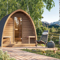 SaunaLife G3 Outdoor Pod Sauna Arched Roof Nordic