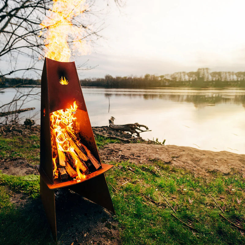 Fire Pit Art  Vesuvius Sculptural Fire Pit  – VES