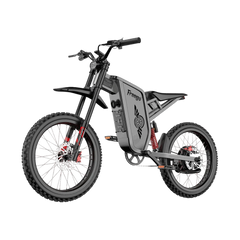 FreeGo X2 Pro All-Terrain Dirt eBike dark gray studio front angle view