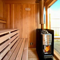 Harvia M3 BK 16.5kW Wood Burning Sauna Stove Package | Chimney Kit Included | Made in Finland