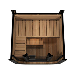 SaunaLife CL3G 2-Person Outdoor Cube Sauna Glass Front