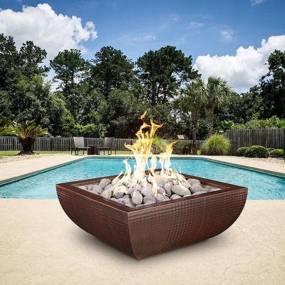 The Outdoor Plus - Avalon Square Concrete Fire Pit Bowl