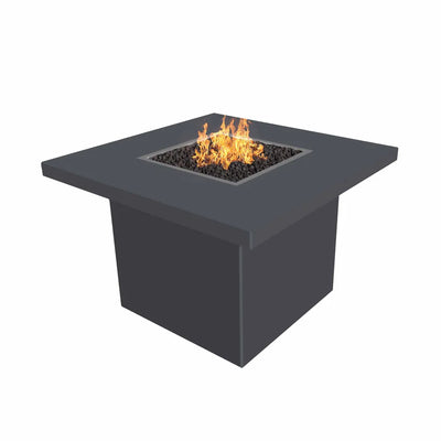 The Outdoor Plus - Bella Collection Powder Coat Square Fire Pit Table