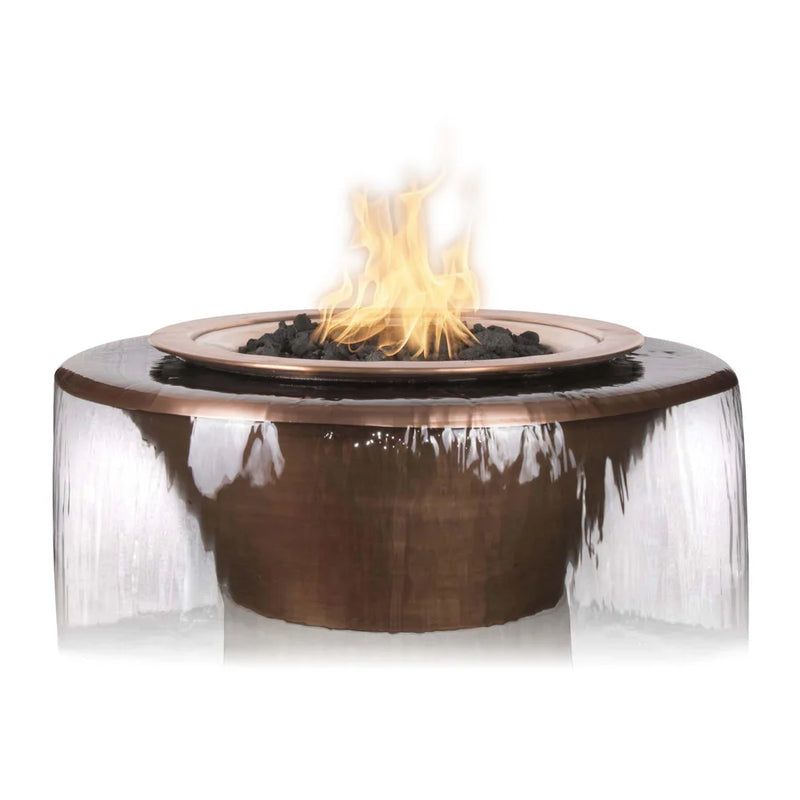 The Outdoor Plus - Cazo Round Hammered Copper Fire & Water with 360° Spill